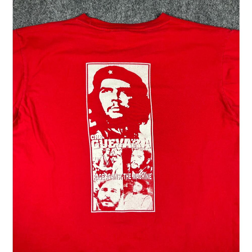 Y2K Che Guevara Rage Against The Machine Band T-Shirt Red Large